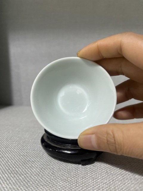 古玩陶瓷雍正青花歲寒三友松竹梅盞拍賣,當前價格5500元
