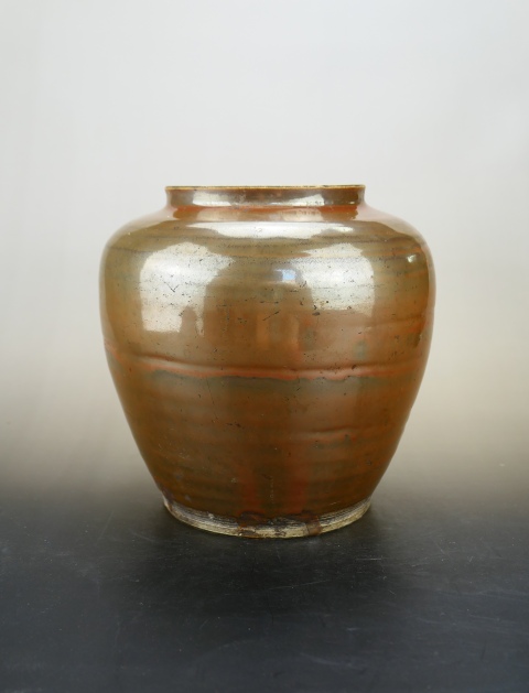 古玩陶瓷精品:明代定窯系紫金釉茶葉罐（1368年~1644年）拍賣，當前價格280元