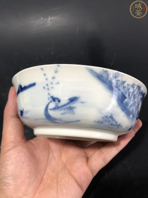 古玩陶瓷清·光緒 本朝款青花漁樵耕讀紋蓋碗拍賣,當前價格3800元