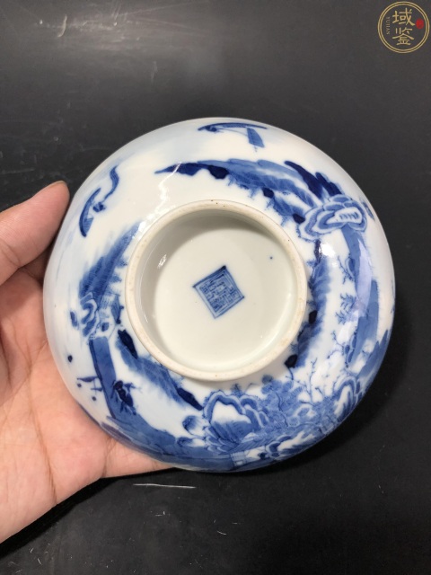 古玩陶瓷清·光緒 本朝款青花漁樵耕讀紋蓋碗拍賣,當前價格3800元
