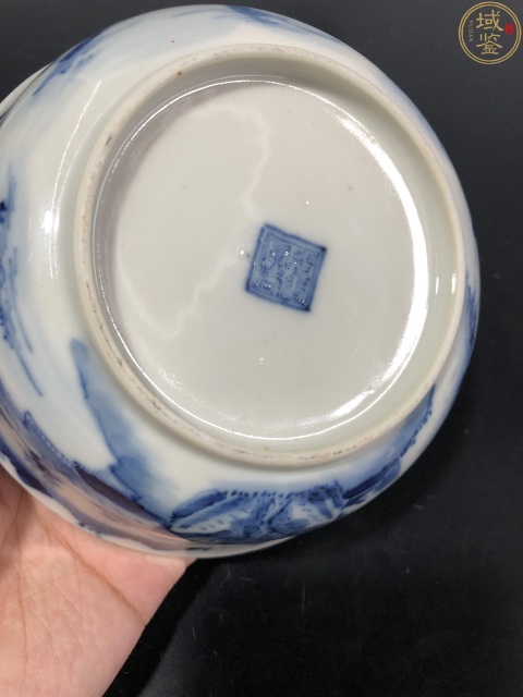 古玩陶瓷清·光緒 本朝款青花漁樵耕讀紋蓋碗拍賣,當前價格3800元