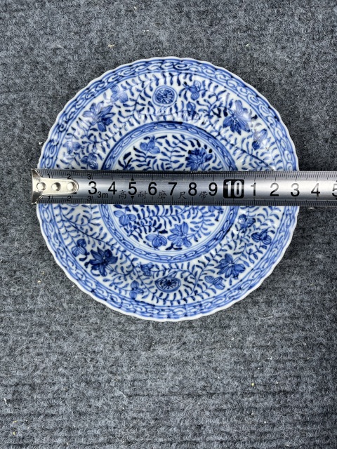 古玩陶瓷康熙青花花卉紋杯碟套拍賣，當(dāng)前價(jià)格1988元