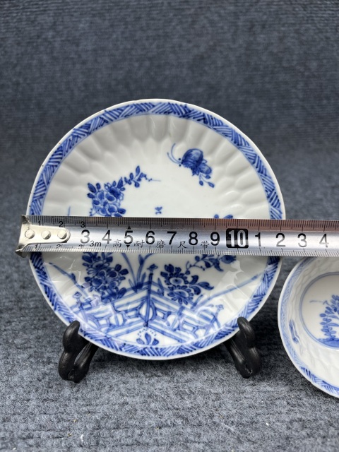 古玩陶瓷青花花卉紋杯碟套拍賣，當前價格1888元