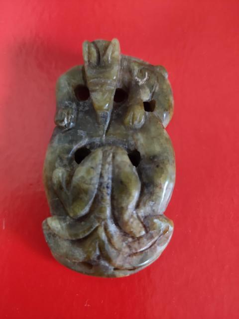 古玩玉器地方玉雕“龍紋佩”拍賣，當(dāng)前價(jià)格1200元