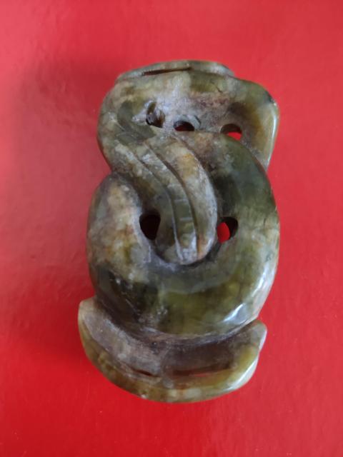 古玩玉器地方玉雕“龍紋佩”拍賣，當(dāng)前價(jià)格1200元