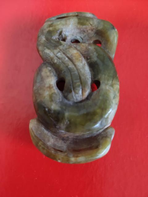 古玩玉器地方玉雕“龍紋佩”拍賣，當(dāng)前價(jià)格1200元