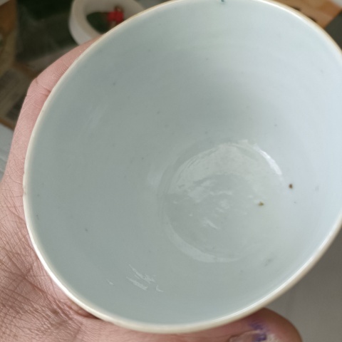 古玩陶瓷敖少泉款山水紋杯拍賣，當前價格2680元