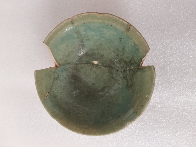 古玩陶瓷長沙窯綠釉葵口碗拍賣,當前價格0元