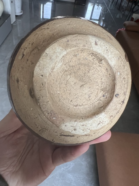 古玩陶瓷磁州窯褐釉雙系罐真品鑒賞圖