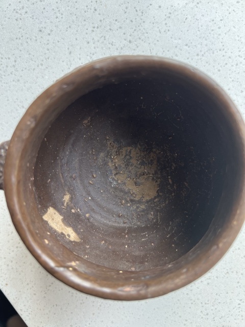 古玩陶瓷磁州窯褐釉雙系罐真品鑒賞圖