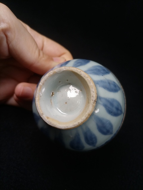 古玩陶瓷花卉紋青花杯拍賣,當前價格1200元
