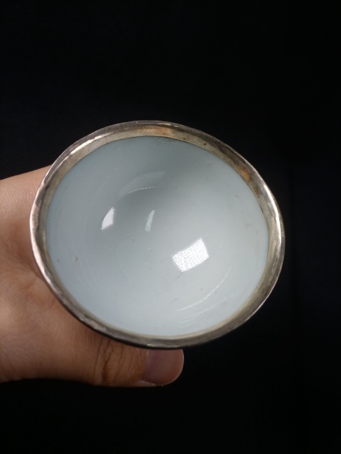 古玩陶瓷花卉紋青花杯拍賣,當前價格1200元