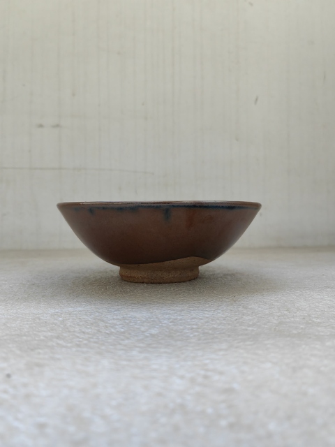 古玩陶瓷磁州窯紫金釉茶碗拍賣，當前價格198元