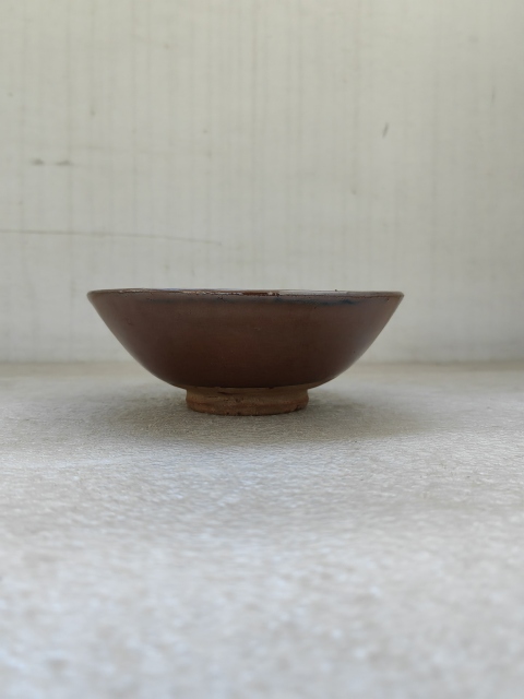 古玩陶瓷磁州窯紫金釉茶碗拍賣，當前價格198元