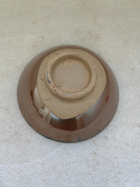 古玩陶瓷磁州窯紫金釉茶碗拍賣，當前價格198元