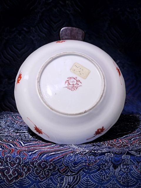 古玩陶瓷【蘇富比/崔凱精品】道光粉彩描金開光蘭花雙雀花口折腰盤拍賣,當前價格6800元