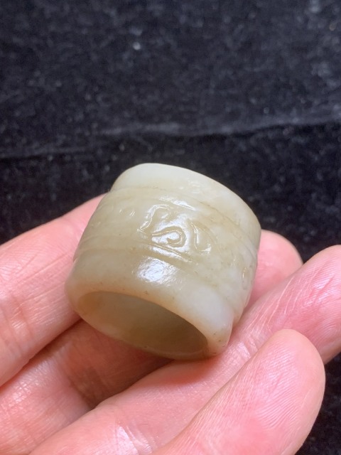 古玩玉器明清和田玉扳指拍賣，當前價格15000元