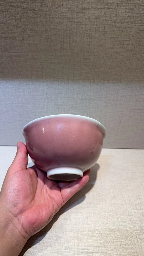 古玩陶瓷??清乾隆款霽紅官標本拍賣，當前價格1280元