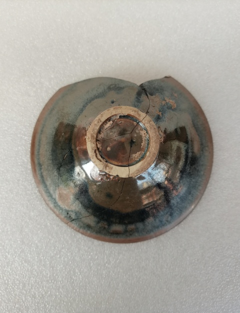 古玩陶瓷宋代當(dāng)陽峪窯油滴兔毫盞拍賣,當(dāng)前價格800元