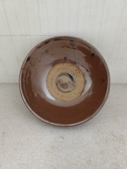 古玩陶瓷磁州窯紫金釉茶碗拍賣，當前價格198元