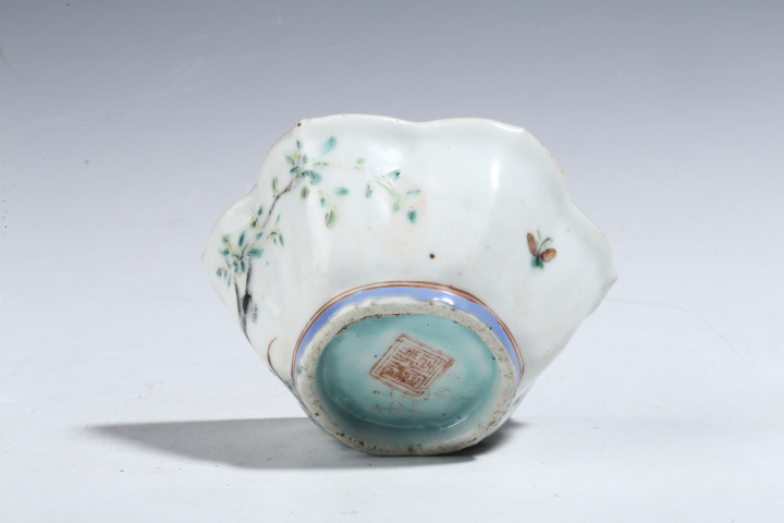古玩陶瓷清晚·粉彩花鳥紋小貢碗拍賣,當前價格980元