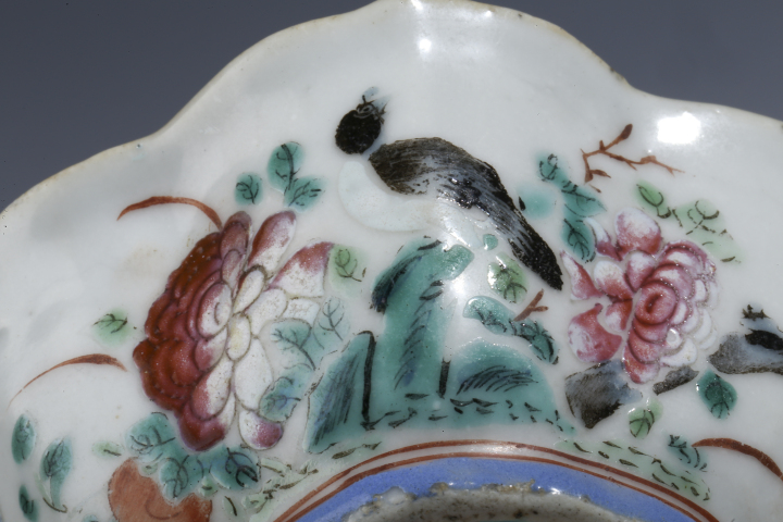 古玩陶瓷清晚·粉彩花鳥紋小貢碗拍賣,當前價格980元