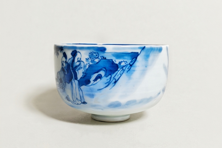 古玩陶瓷清晚期·青花細(xì)路竹林七賢紋缸式杯拍賣,當(dāng)前價(jià)格3800元