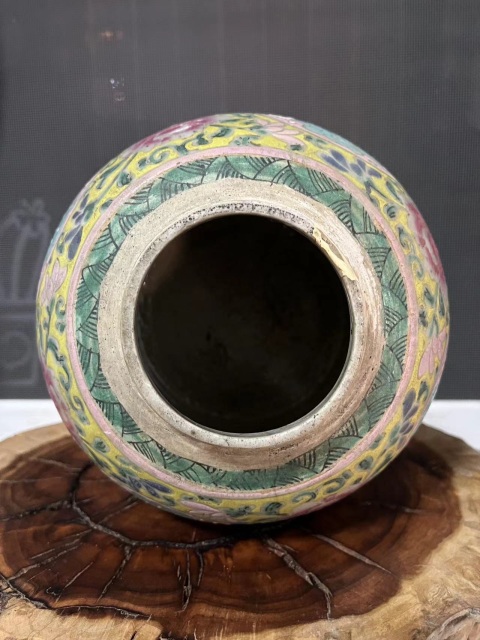 古玩陶瓷【雍粉立件整器標本】雍正粉彩花間壽字紋蓋罐拍賣,當前價格388元