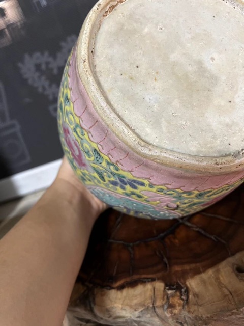 古玩陶瓷【雍粉立件整器標本】雍正粉彩花間壽字紋蓋罐拍賣,當前價格388元