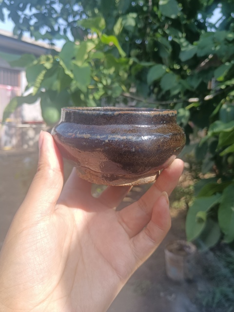 古玩陶瓷元末明初～茶葉沫釉鐵銹花香爐拍賣(mài)，當(dāng)前價(jià)格118元