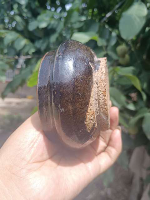 古玩陶瓷元末明初～茶葉沫釉鐵銹花香爐拍賣(mài)，當(dāng)前價(jià)格118元