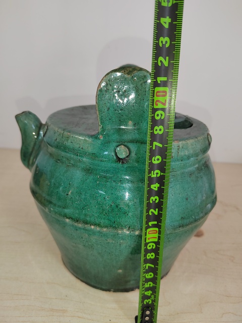 古玩陶瓷綠釉壺拍賣，當前價格300元