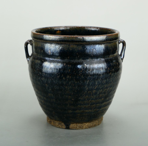 古玩陶瓷罕見精品:明晚期黑釉油滴雙系罐（1368年-1644年）拍賣，當前價格980元