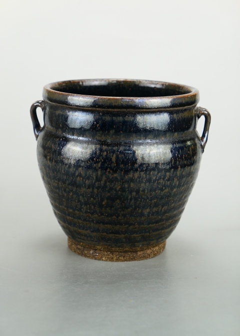 古玩陶瓷罕見精品:明晚期黑釉油滴雙系罐（1368年-1644年）拍賣，當前價格980元