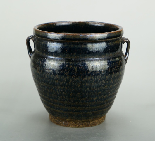 古玩陶瓷罕見精品:明晚期黑釉油滴雙系罐（1368年-1644年）拍賣，當前價格980元