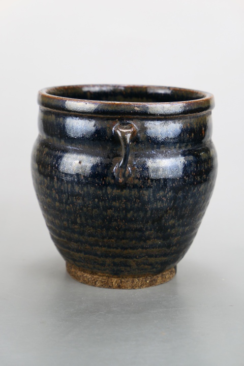 古玩陶瓷罕見精品:明晚期黑釉油滴雙系罐（1368年-1644年）拍賣，當前價格980元