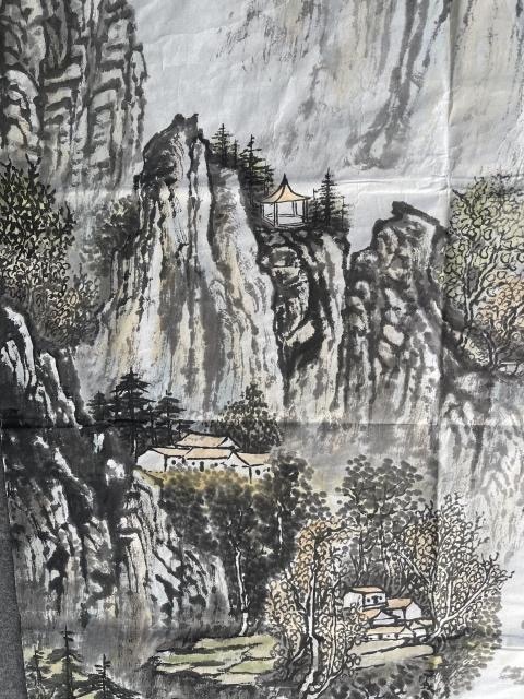古玩字畫【清溪出深山】拍賣,當前價格3500元