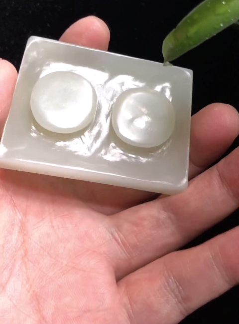 古玩玉器清中期和田白玉籽料雙龍捧壽帶扣拍賣,當前價格35000元