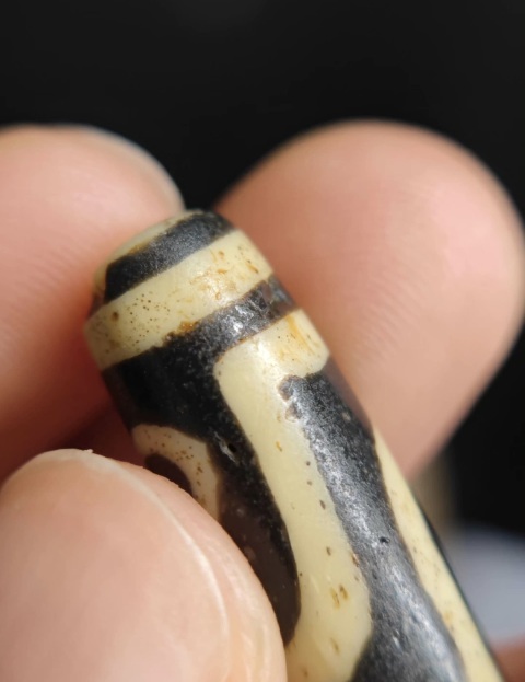 古玩雜項老料兩眼天珠有保真拍賣,當前價格1288元