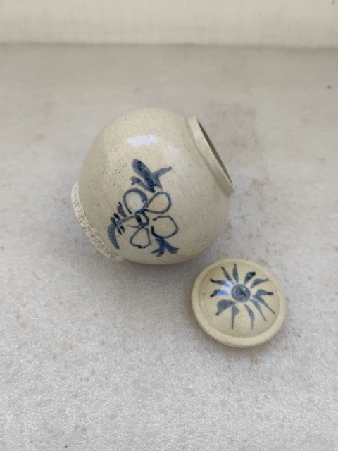 古玩陶瓷青花花卉紋蓋罐拍賣,當(dāng)前價(jià)格850元