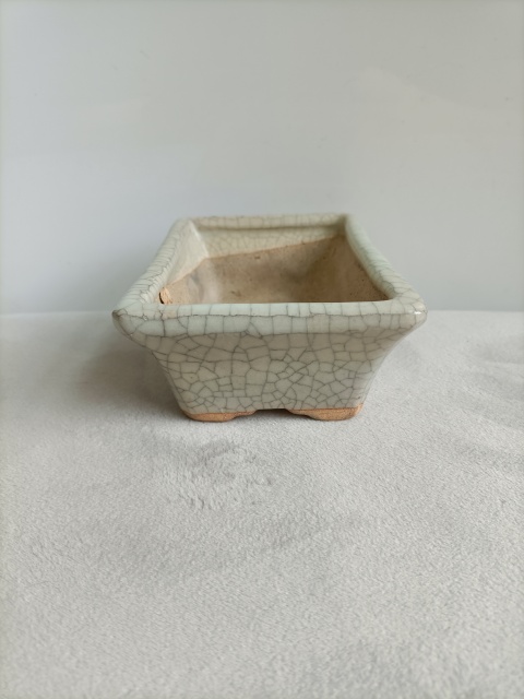 古玩陶瓷哥釉四方花盆拍賣,當前價格399元
