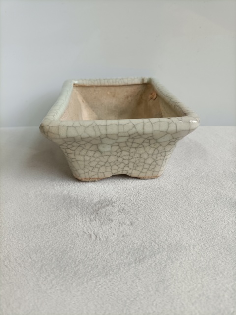 古玩陶瓷哥釉四方花盆拍賣,當前價格399元