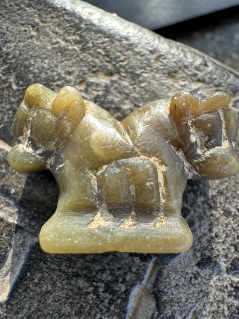 古玩雜項夏代，雙獸頭鈕印（珠博入盒）拍賣，當前價格11000元