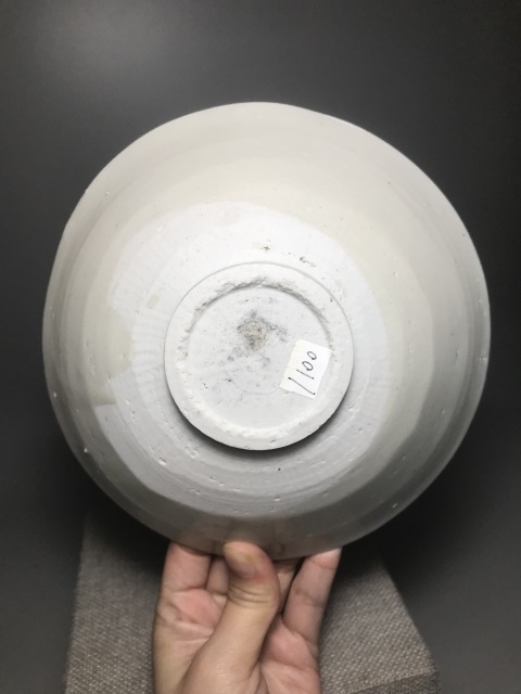 古玩陶瓷青白釉梅花斗笠大碗拍賣,當前價格0元