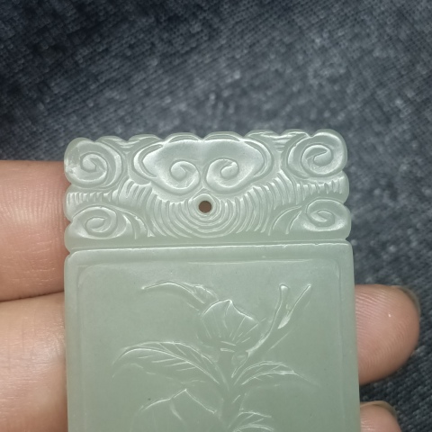 古玩玉器幾十年福壽人物玉牌子拍賣,當前價格3999元