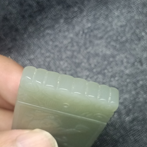 古玩玉器幾十年福壽人物玉牌子拍賣,當前價格3999元