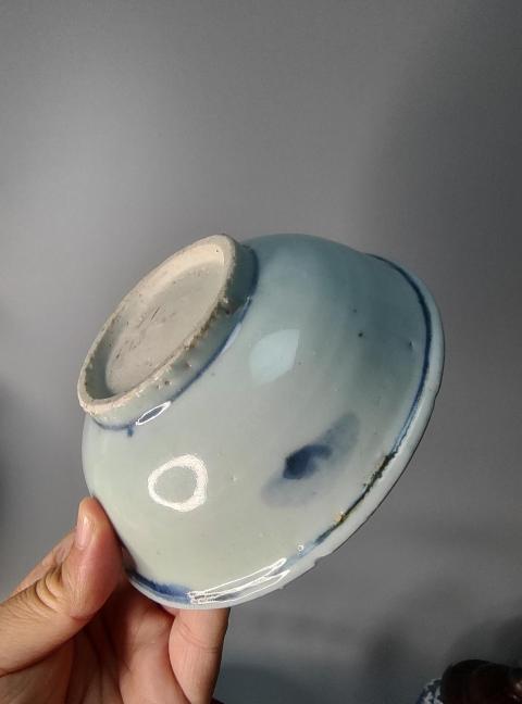古玩陶瓷青花喜鵲登梅洗拍賣，當前價格2800元