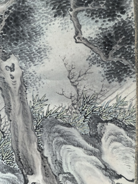 古玩字畫清晚期(王芝榮)《東窗開卷》工筆人物拍賣,當前價格28888元