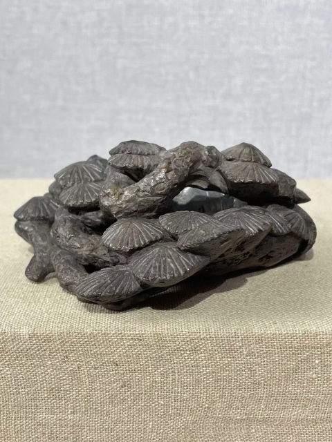 古玩玉器煤晶石雕“筆洗”拍賣，當前價格3700元