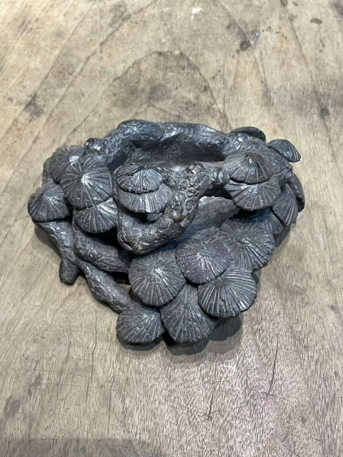 古玩玉器煤晶石雕“筆洗”拍賣，當前價格3700元
